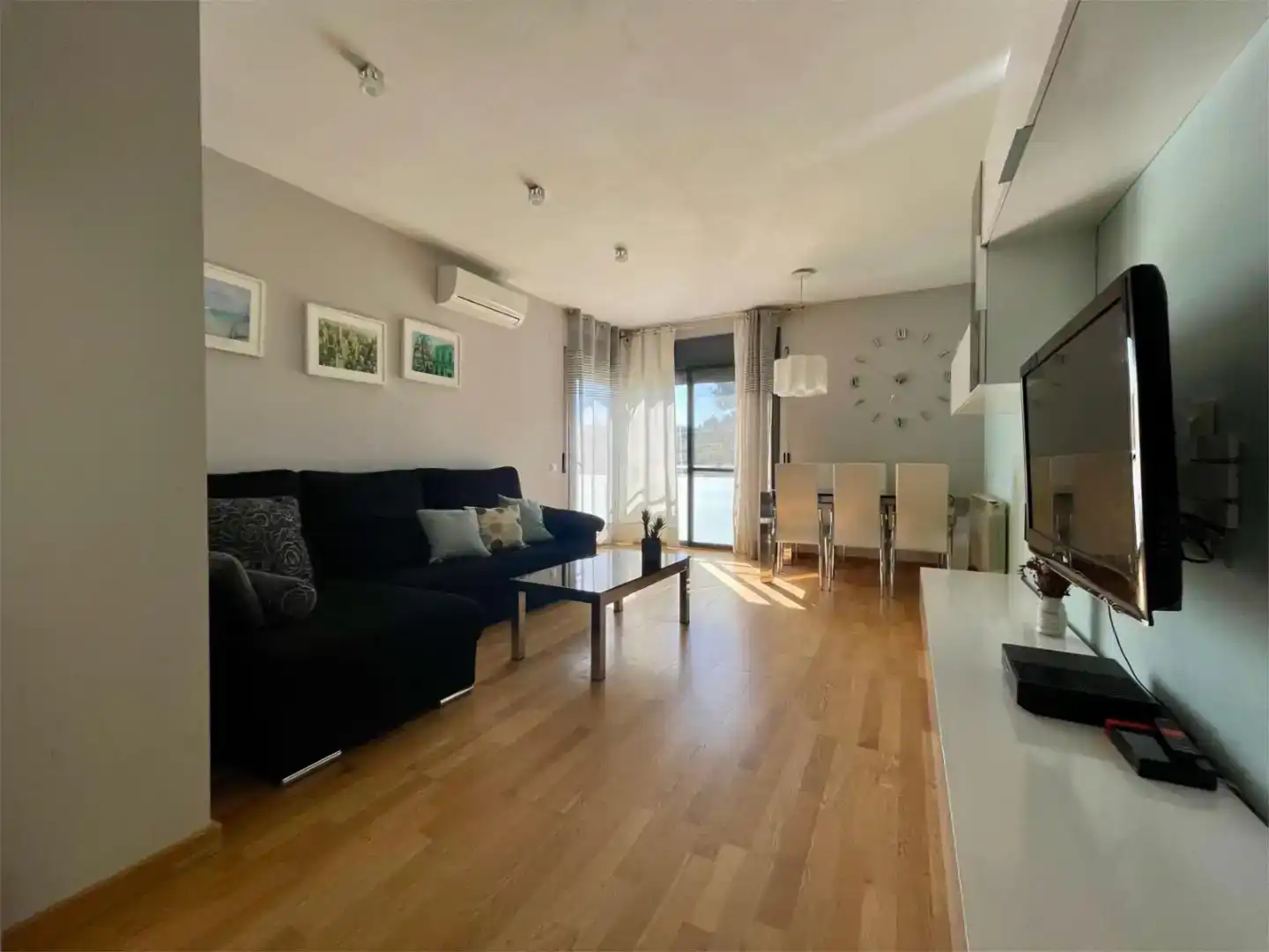 Sala de estar de Piso en venta en Lleida con Aire acondicionado, Jardín privado y Parquet