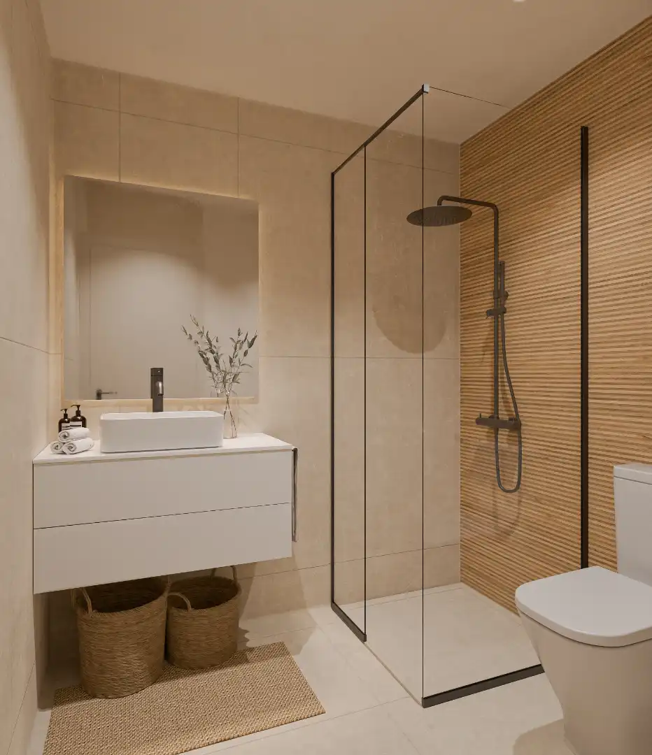 Bathroom of Apartments for sale in Cullera  with Air Conditioner, Heating and Terrace