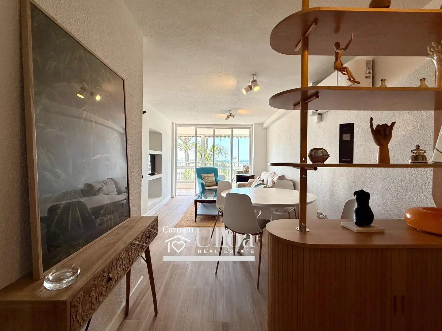 Sala d'estar de Apartament de lloguer en Alicante / Alacant amb Aire condicionat, Terrassa i Moblat