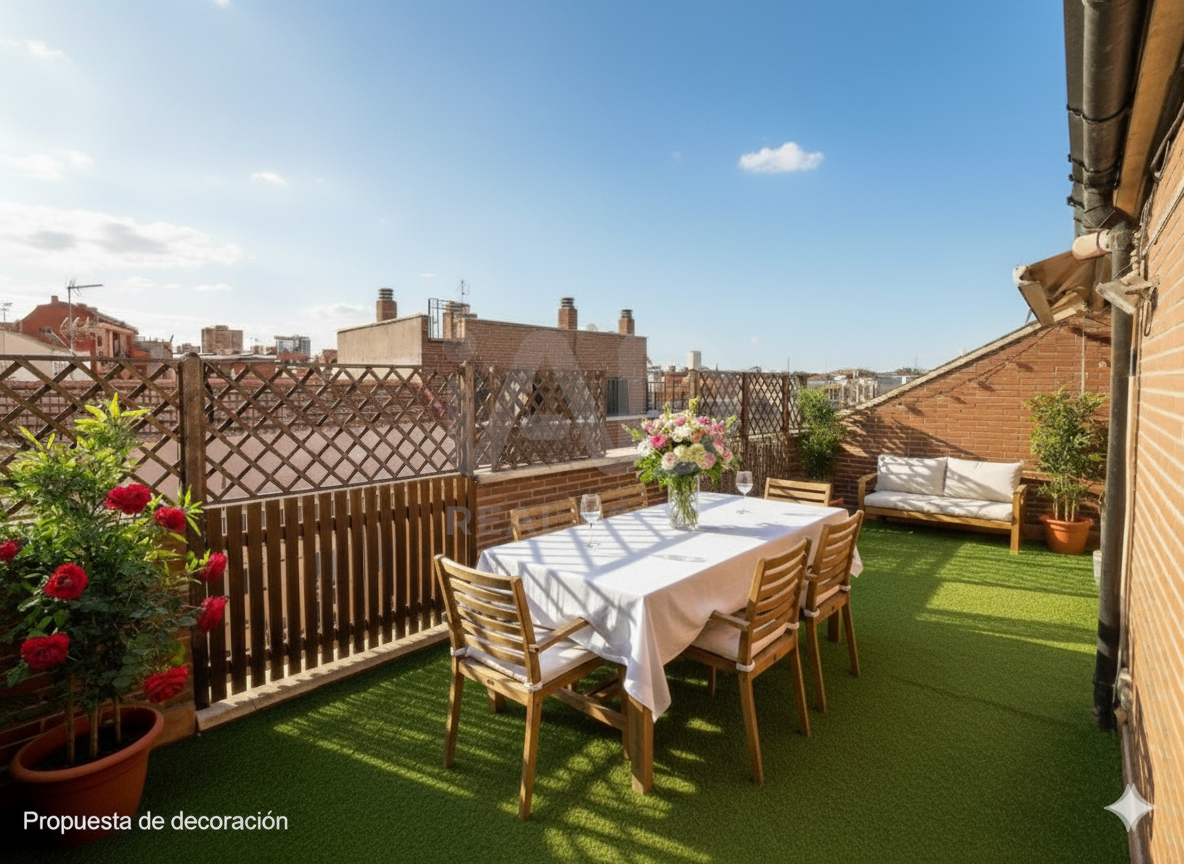 Terraza de Ático en venta en  Madrid Capital con Aire acondicionado y Calefacción