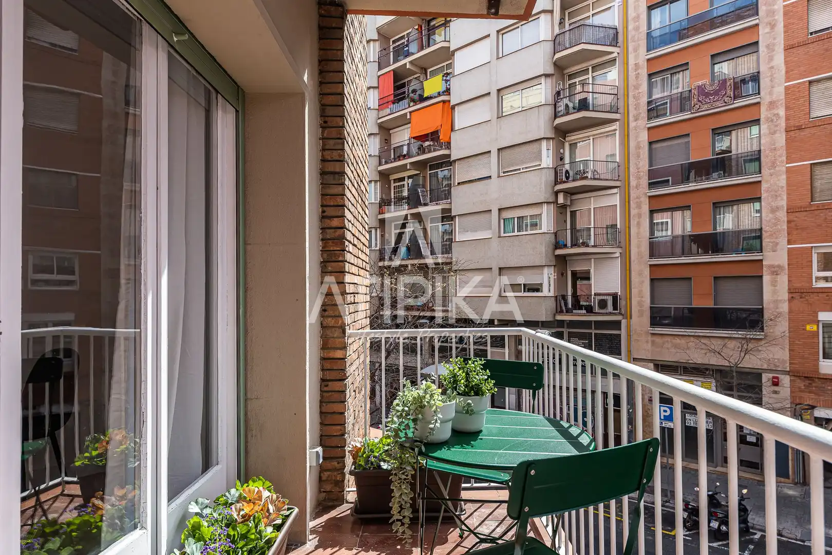 Balcony of Flat for rent in Barcelona  with Air Conditioner, Heating and Parquet flooring