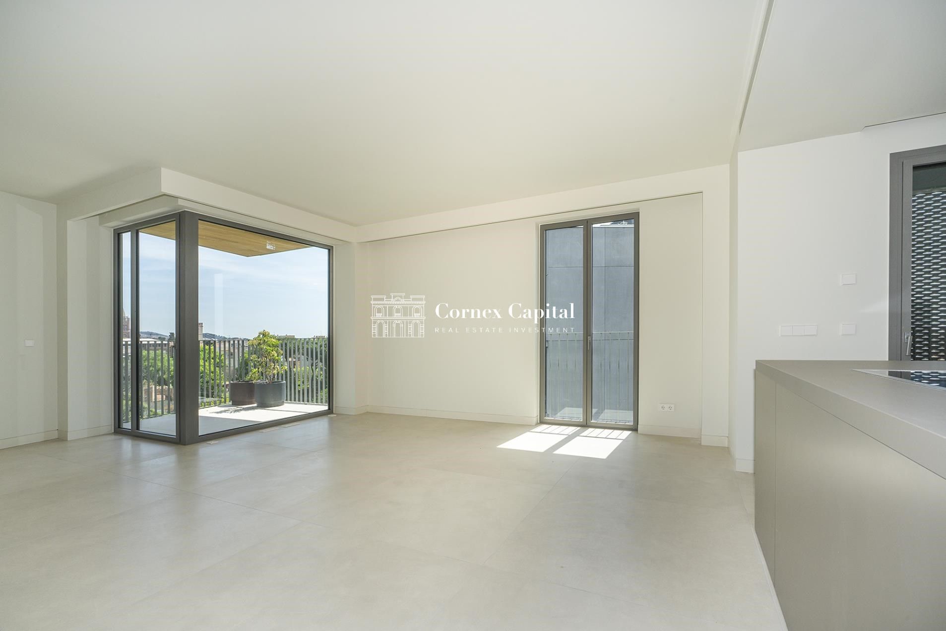 Living room of Flat for sale in  Barcelona Capital  with Air Conditioner, Heating and Private garden