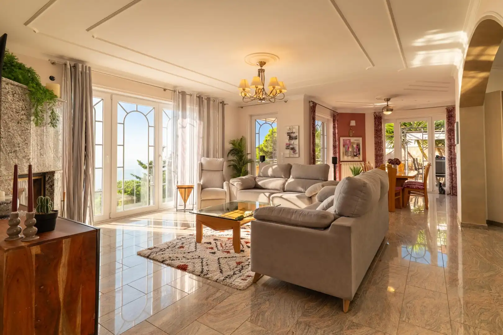 Sala de estar de Casa o chalet en venta en Lloret de Mar con Aire acondicionado, Calefacción y Jardín privado