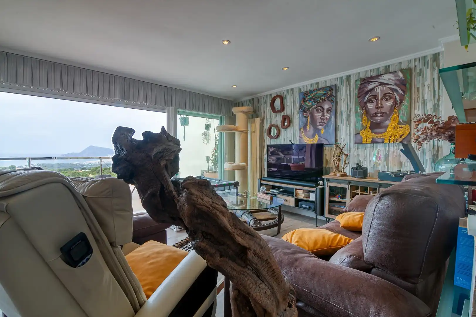 Sala de estar de Ático en venta en Altea con Aire acondicionado y Terraza