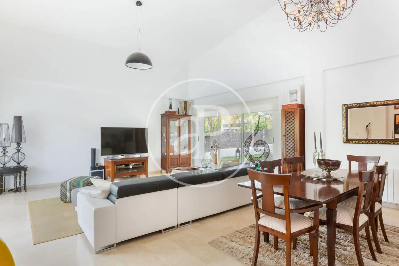 Sala d'estar de Casa o xalet en venda en Bétera amb Aire condicionat, Calefacció i Jardí privat