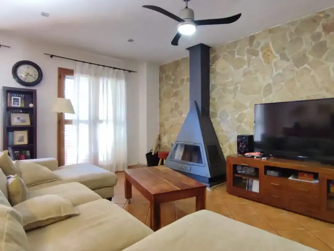 Wohnzimmer von Wohnung zum Verkauf in Tavernes de la Valldigna mit Klimaanlage und Balkon