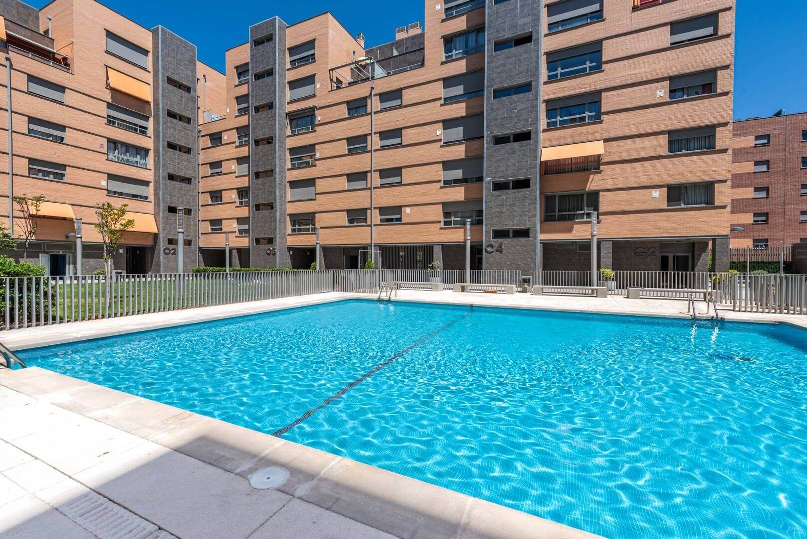 Swimming pool of Flat for sale in Getafe  with Parquet flooring and Storage room