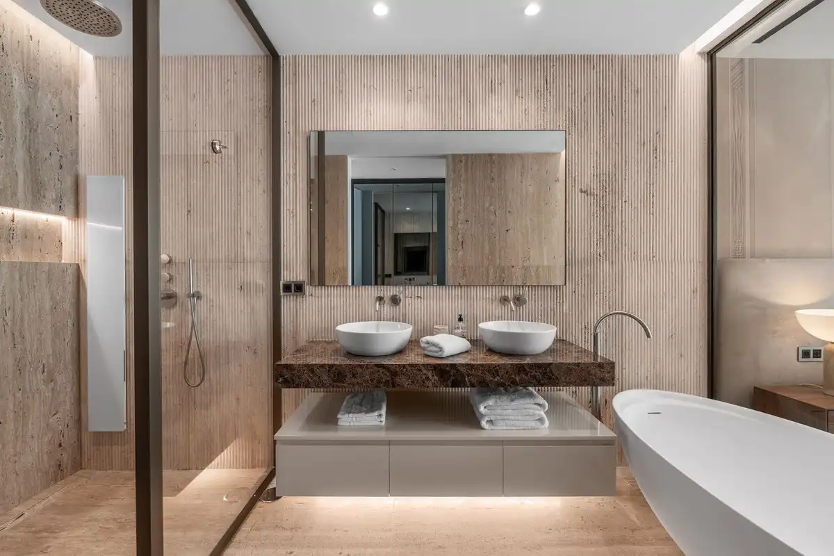 Bany de Apartament de lloguer en Marbella amb Aire condicionat, Calefacció i Terrassa