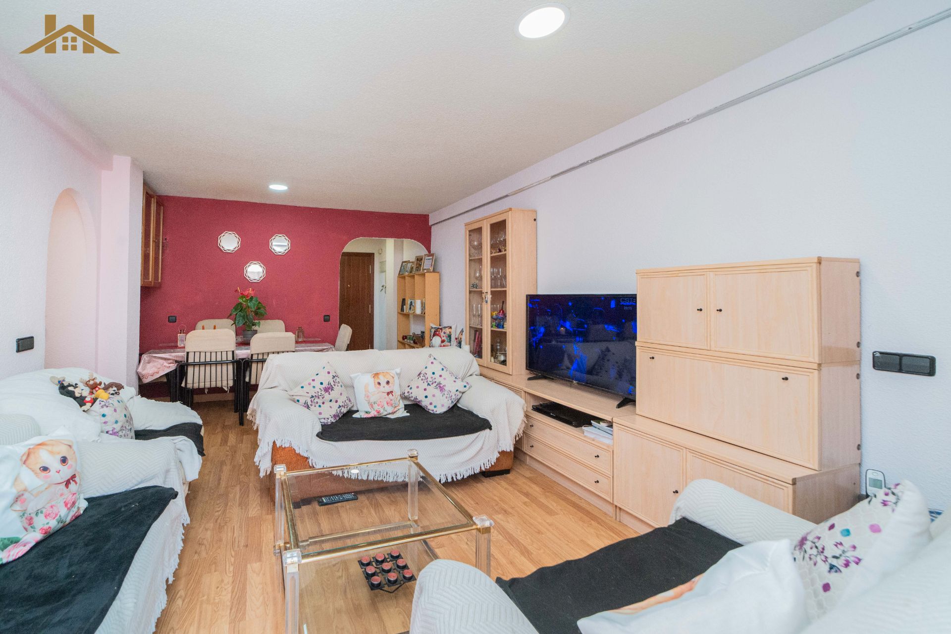 Living room of Flat for sale in Móstoles  with Air Conditioner, Heating and Parquet flooring