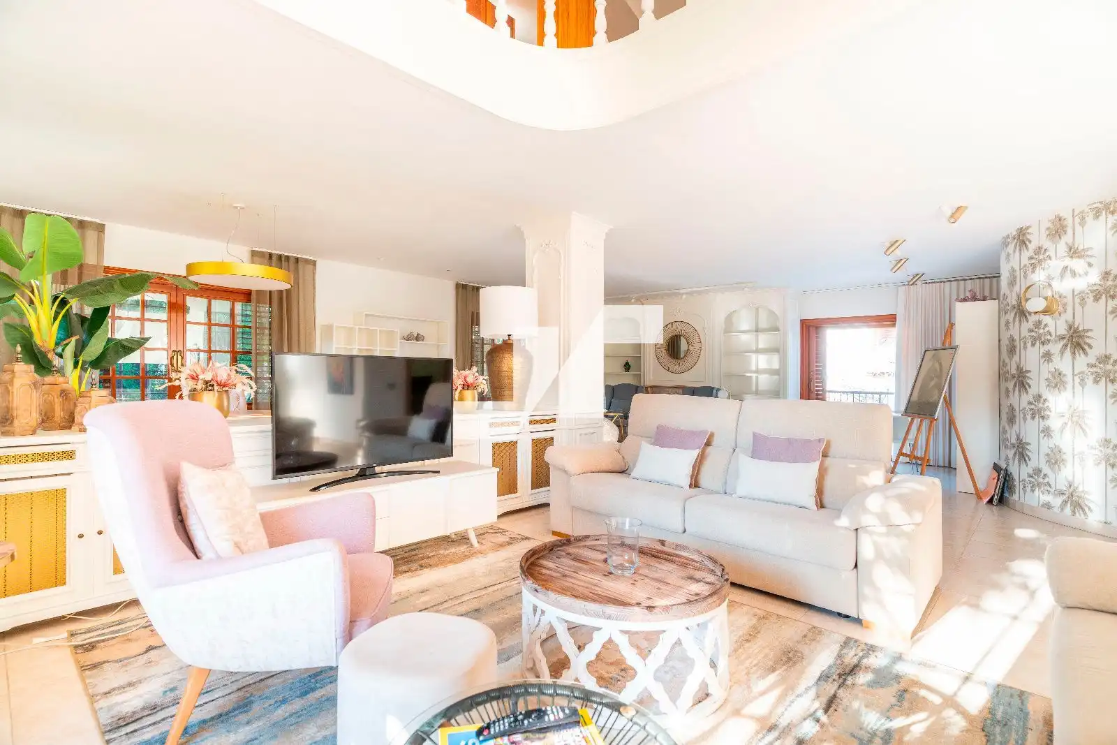 Sala d'estar de Casa o xalet en venda en Benicasim / Benicàssim amb Aire condicionat, Calefacció i Jardí privat