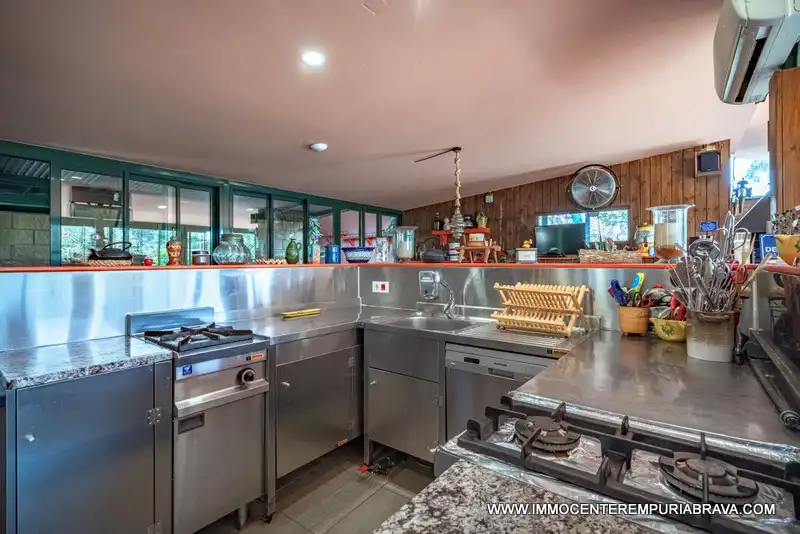 Cocina de Finca rústica en venta en Masarac i Vilarnadal con Aire acondicionado, Jardín privado y Terraza