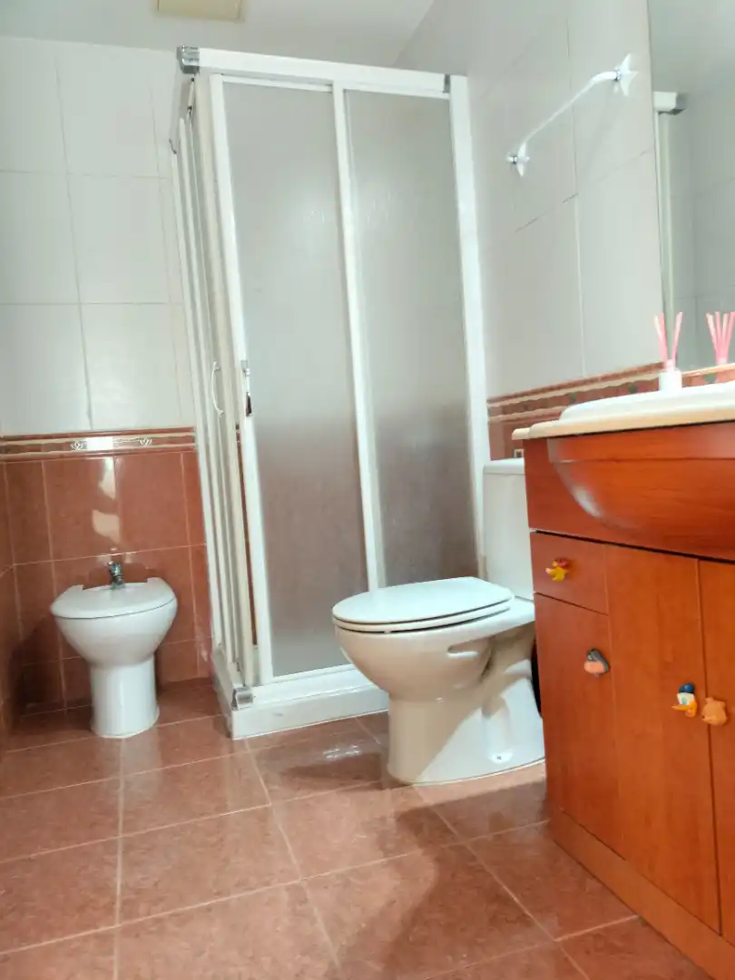 Bathroom of Ground floor for rent in Cunit  with Heating, Private garden and Furnished