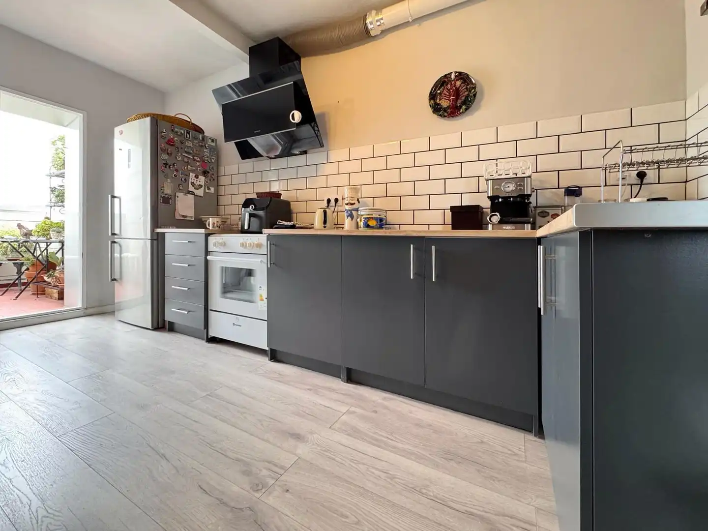 Kitchen of Flat for sale in Pontevedra Capital   with Terrace