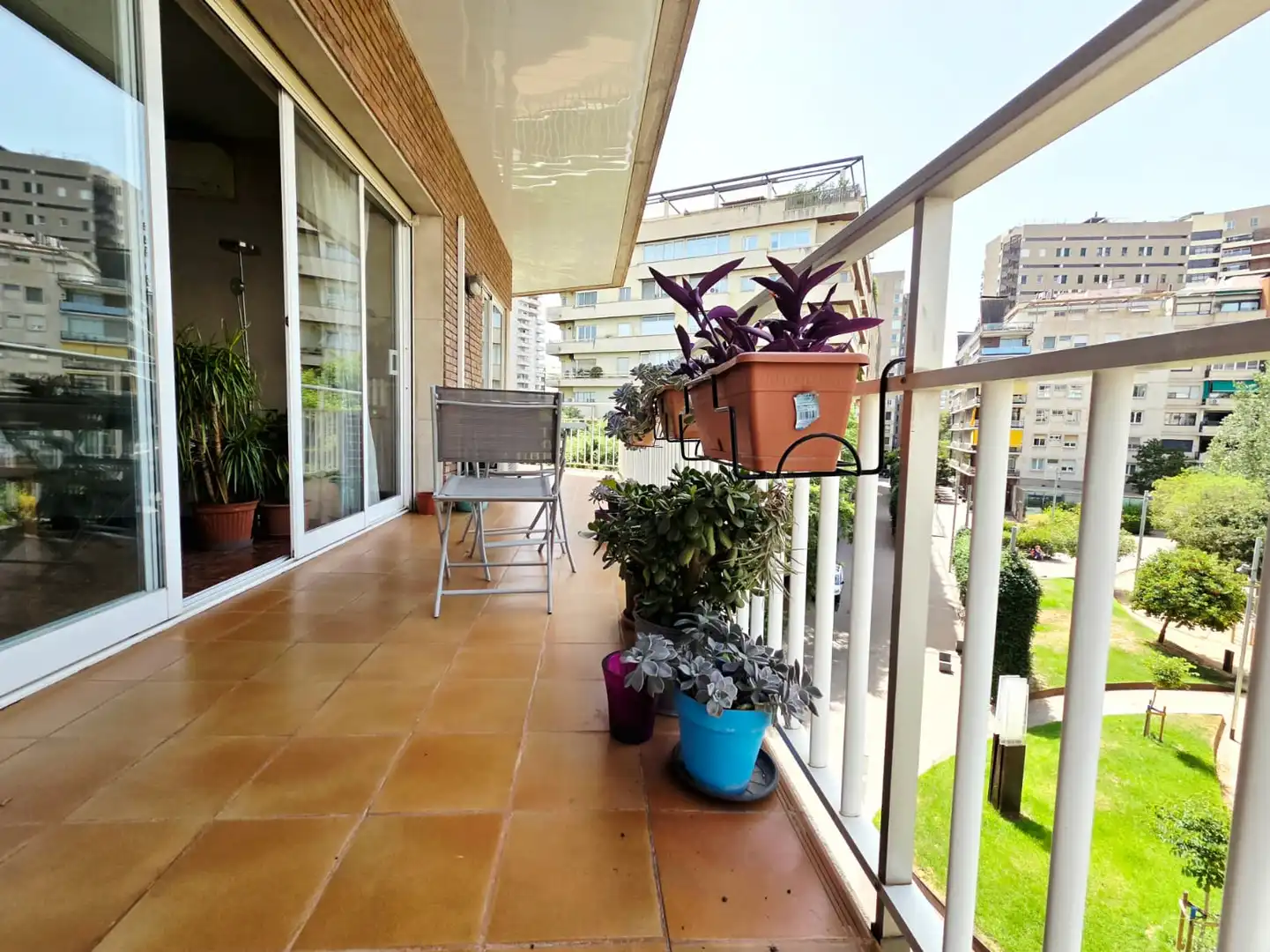 Balcony of Flat for sale in Barcelona  with Air Conditioner, Heating and Terrace