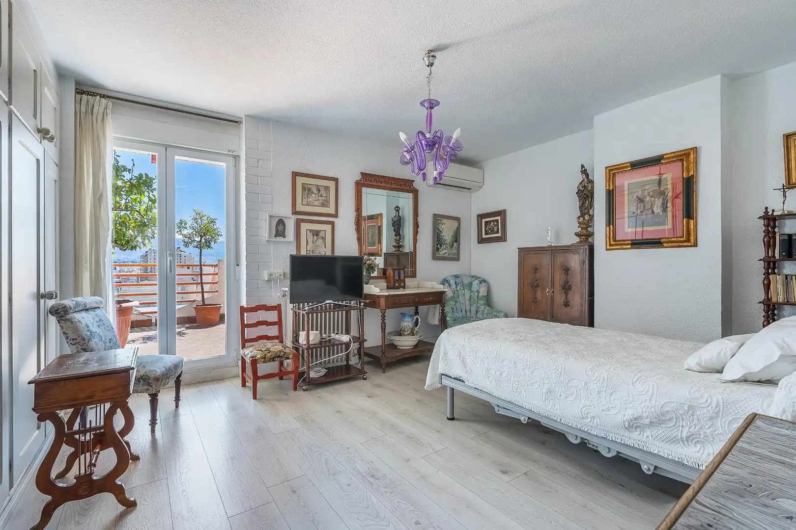 Bedroom of Attic for sale in Granada  with Air Conditioner and Terrace
