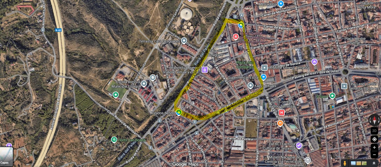 Vista exterior de Àtic en venda en Terrassa amb Terrassa