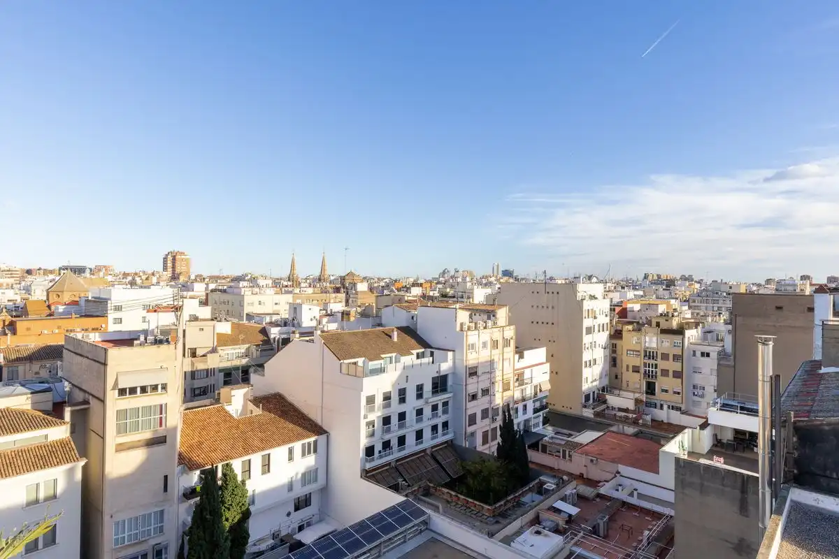 Vista exterior de Ático de alquiler en Valencia con Aire acondicionado, Calefacción y Terraza