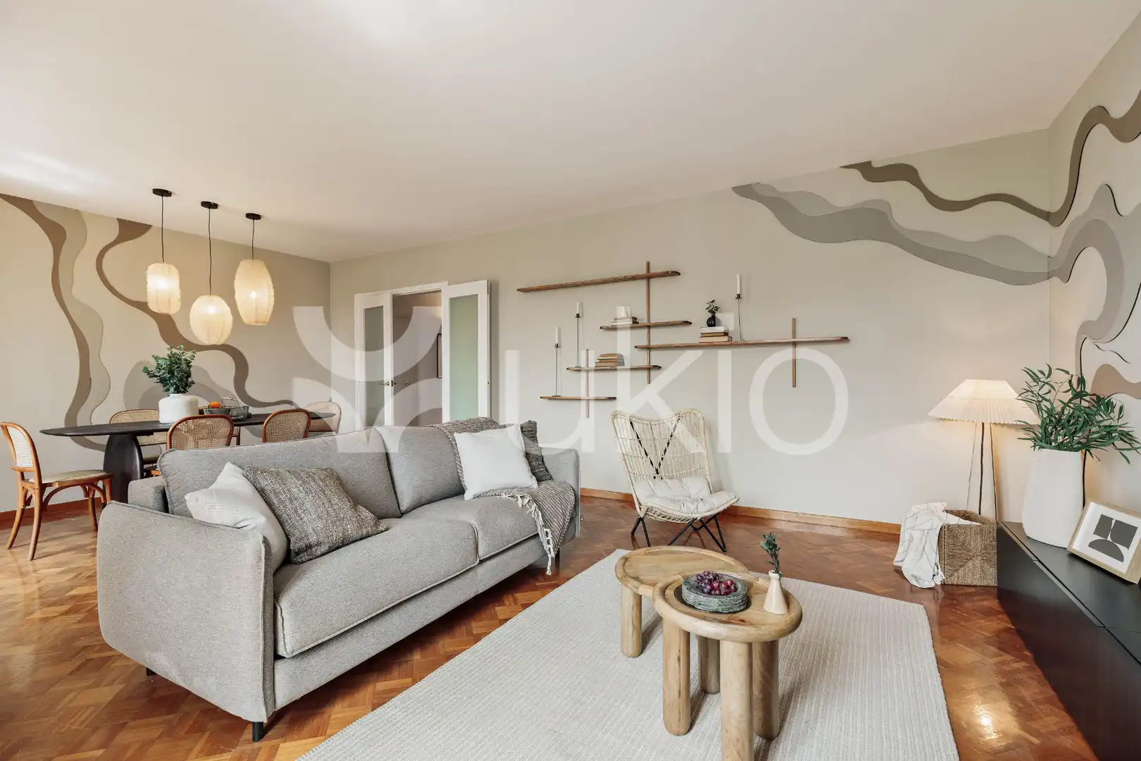 Sala d'estar de Apartament de lloguer en Barcelona amb Aire condicionat, Calefacció i Moblat
