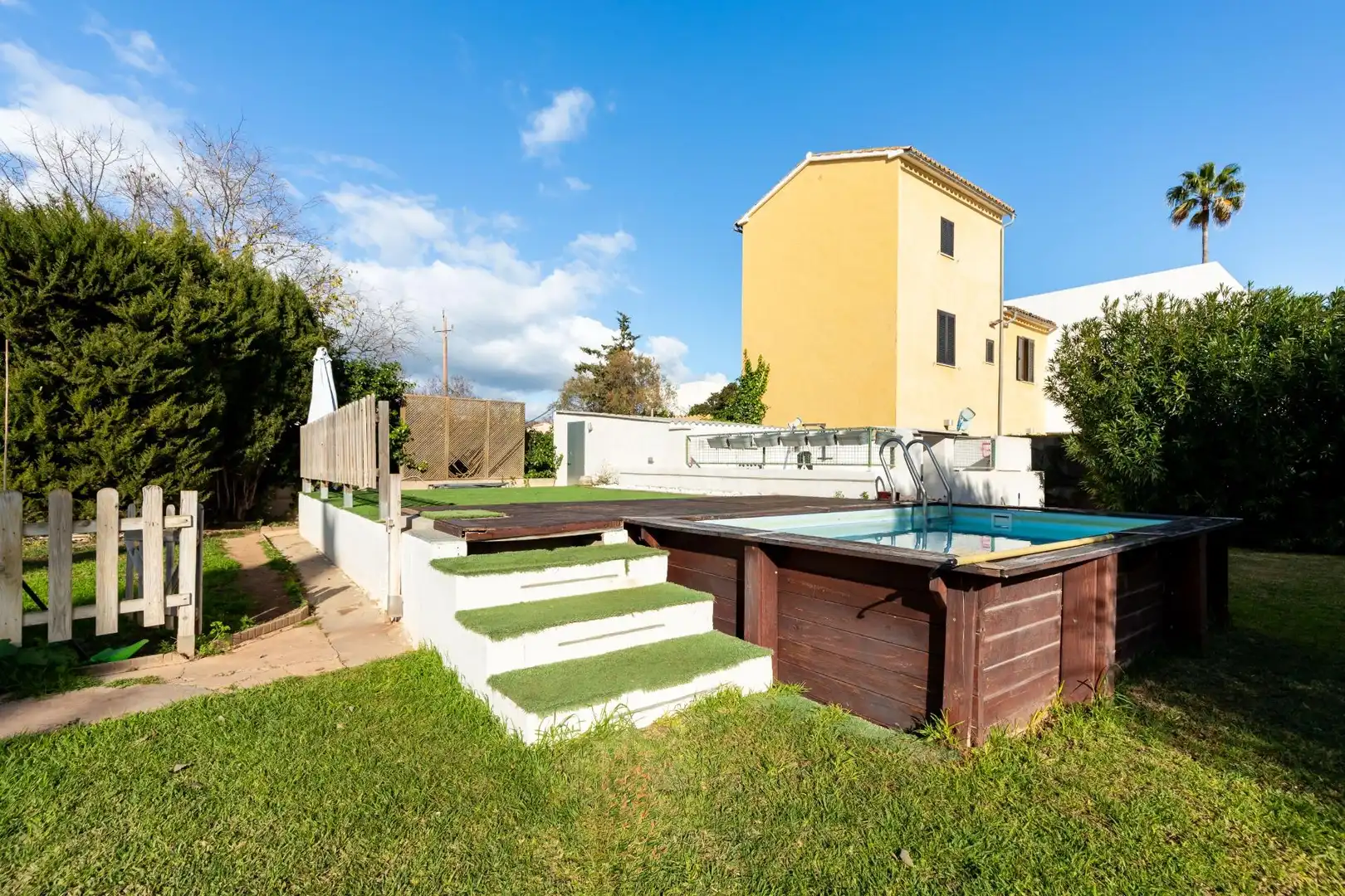 Piscina de Casa o xalet en venda en  Palma de Mallorca amb Aire condicionat, Jardí privat i Parquet