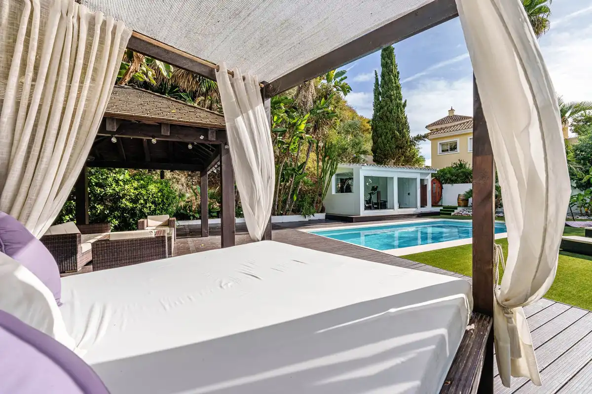Jardín de Casa o chalet en venta en Marbella con Terraza y Piscina
