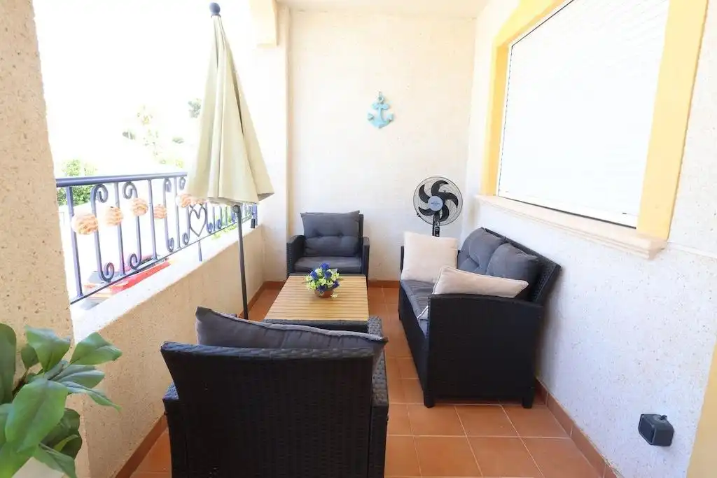 Terrace of Apartments for rent in Orihuela  with Air Conditioner, Furnished and Community pool