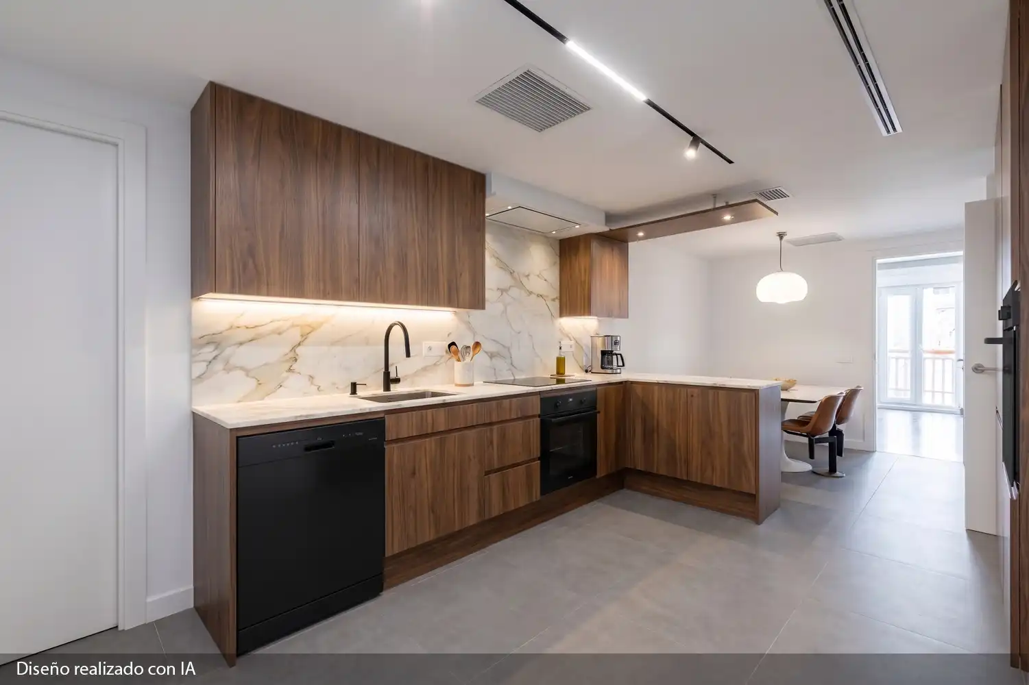 Kitchen of Flat for sale in Valencia  with Air Conditioner, Heating and Balcony