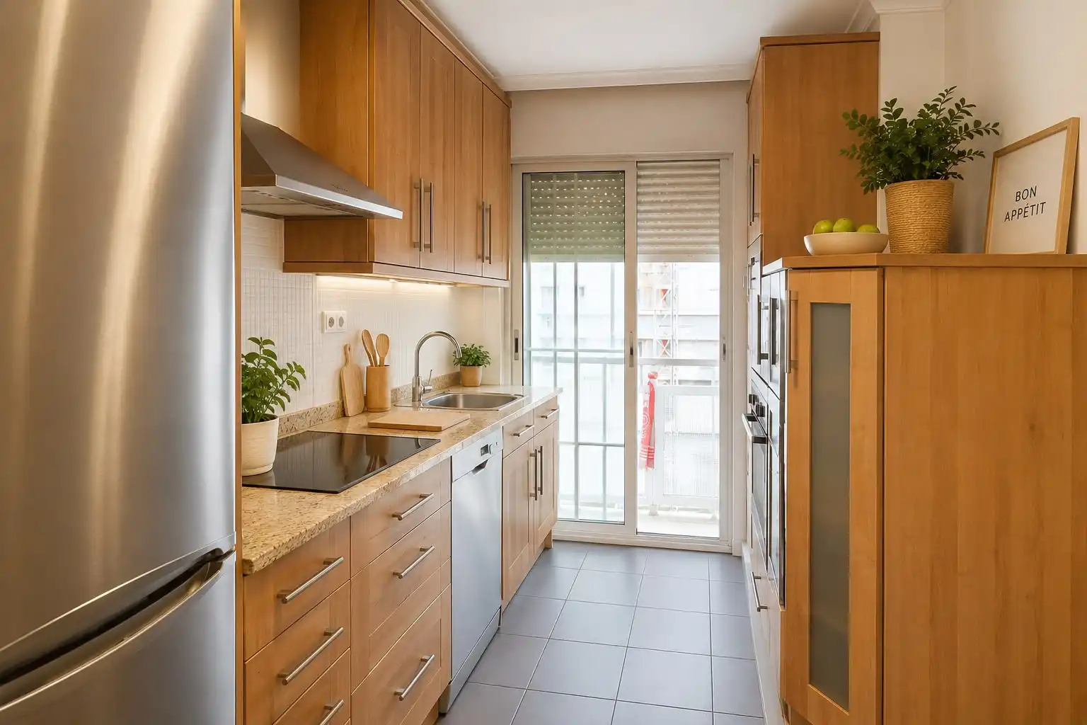 Cocina de Piso en venta en Leioa con Trastero, Amueblado y Balcón