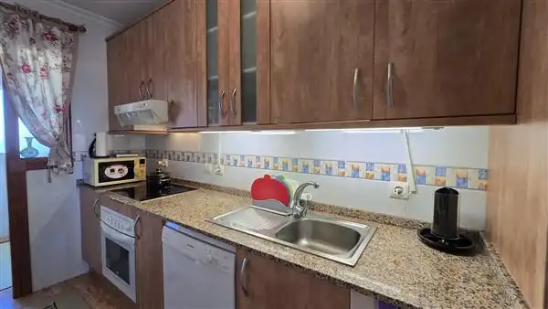 Cocina de Apartamento en venta en La Manga del Mar Menor con Aire acondicionado, Calefacción y Terraza