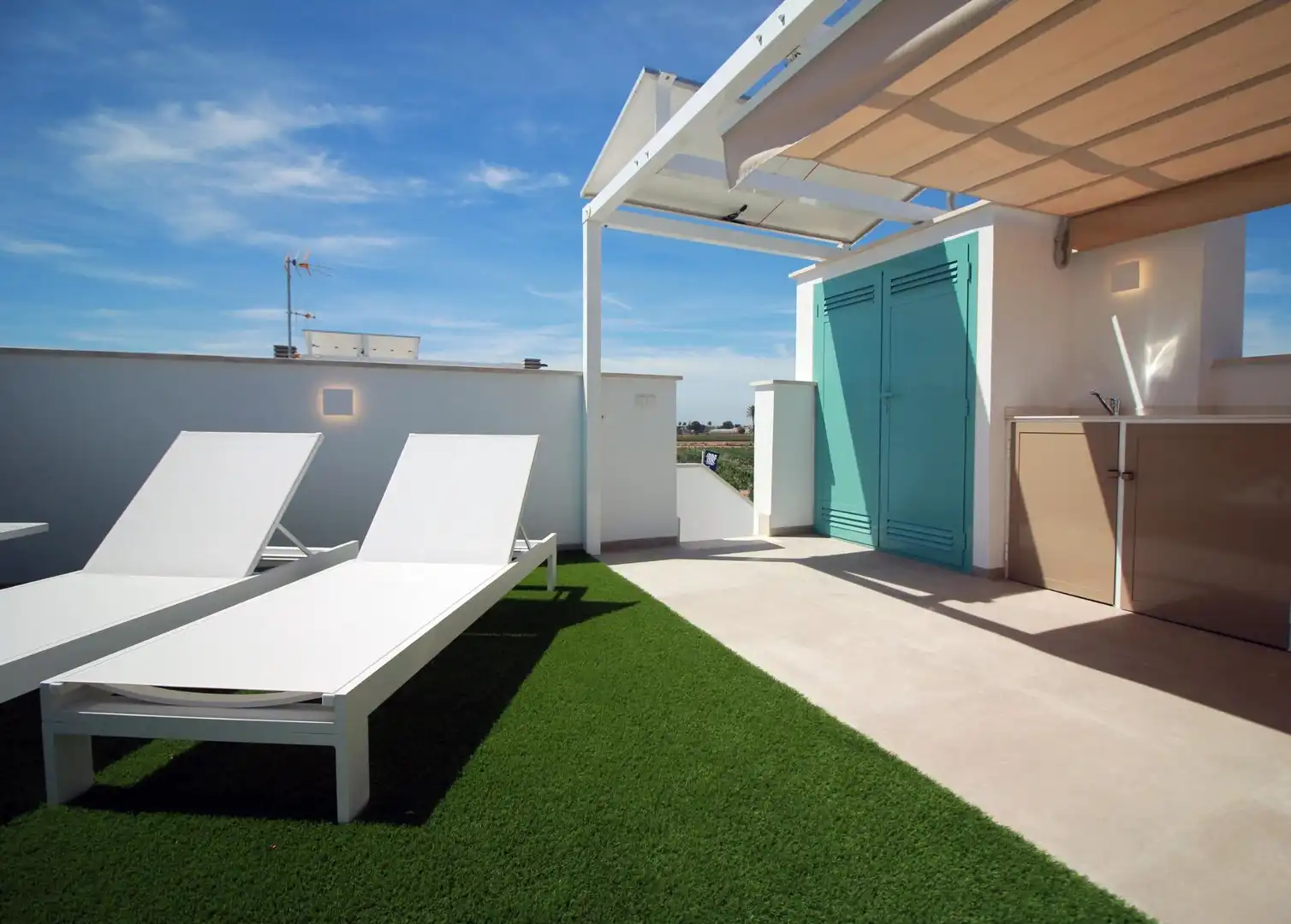 Terraza de Casa o chalet en venta en Pilar de la Horadada con Jardín privado, Terraza y Piscina comunitaria