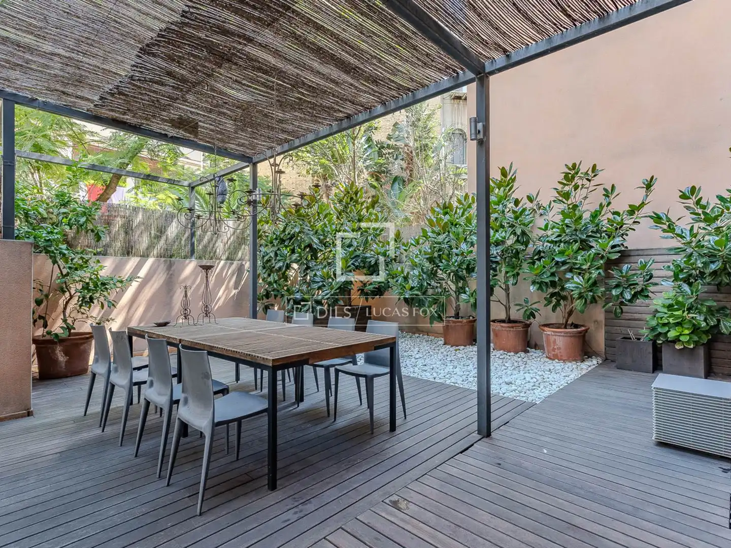Terraza de Piso de alquiler en Barcelona con Aire acondicionado, Calefacción y Parquet