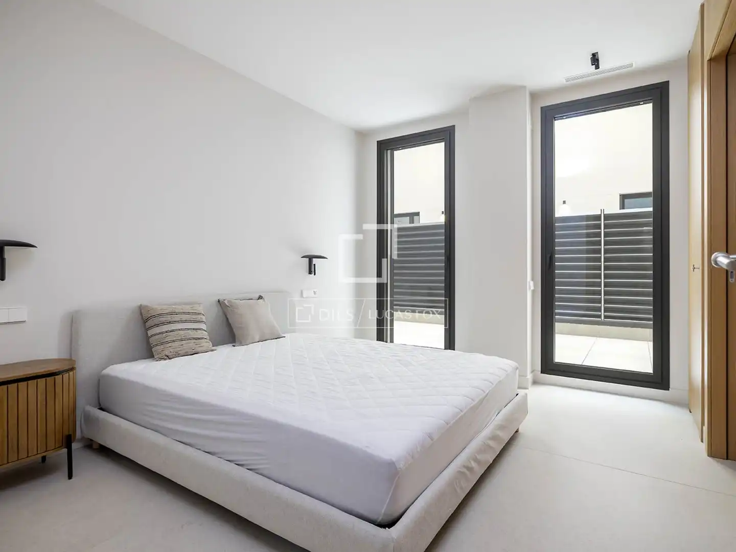 Schlafzimmer von Wohnung zur Miete in Barcelona mit Klimaanlage, Terrasse und Möbliert