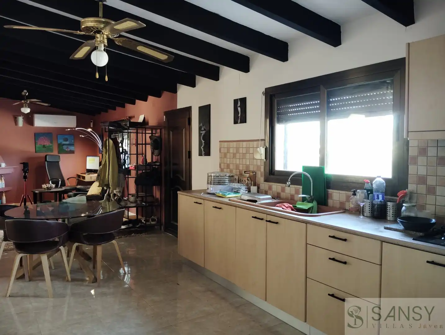 Kitchen of Country homes for sale in Moraira  with Air Conditioner, Terrace and Storage room