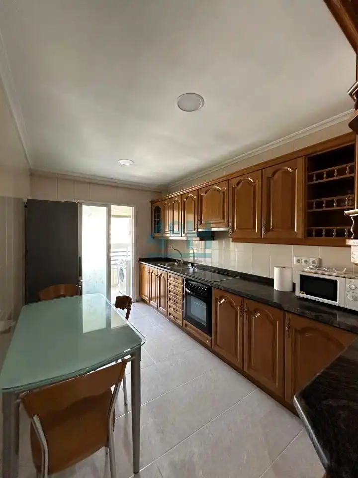 Kitchen of Flat for rent in Ourense Capital   with Heating, Parquet flooring and Balcony