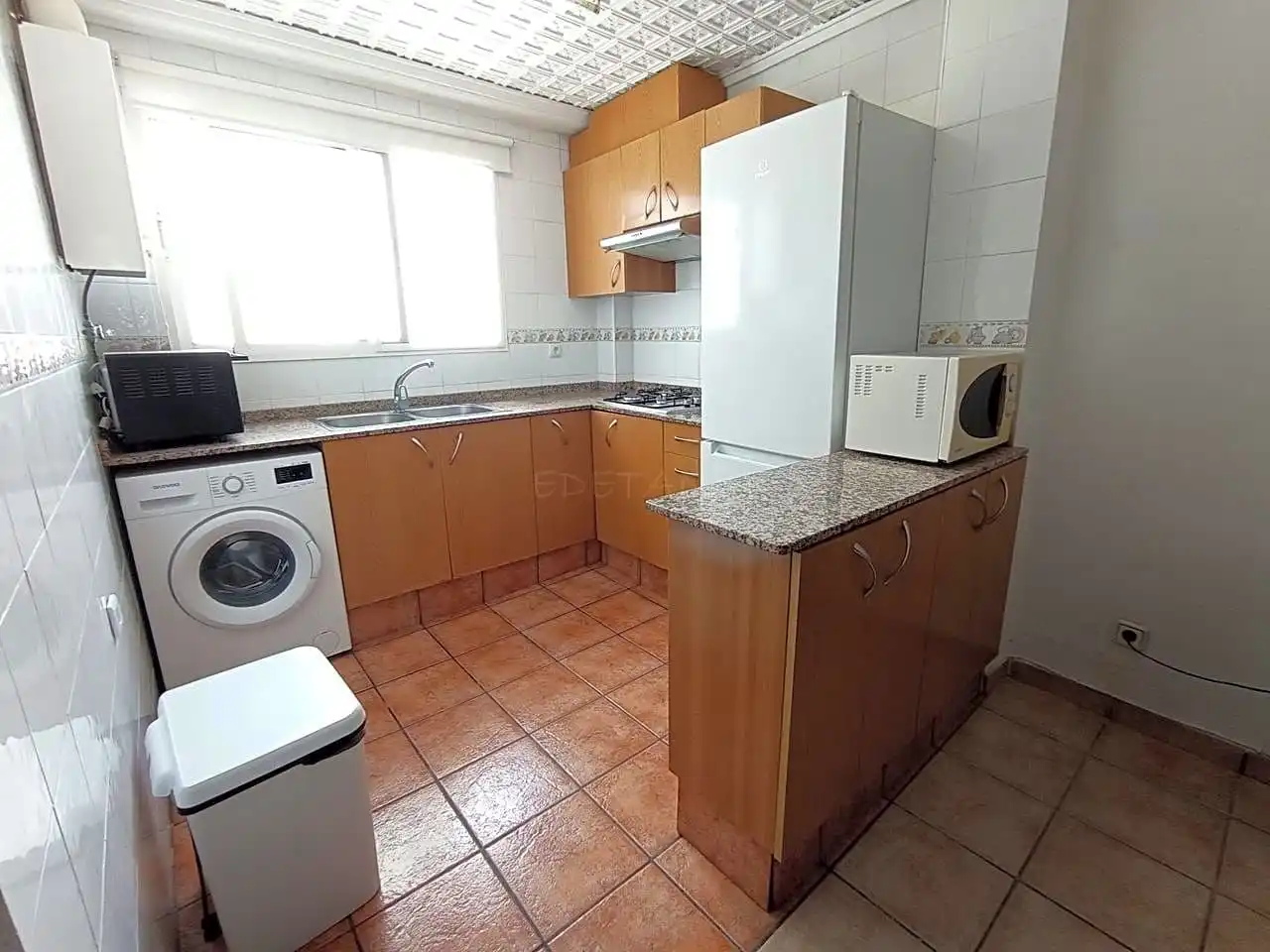 Cuina de Apartament de lloguer en Moncada amb Terrassa, Moblat i Balcó
