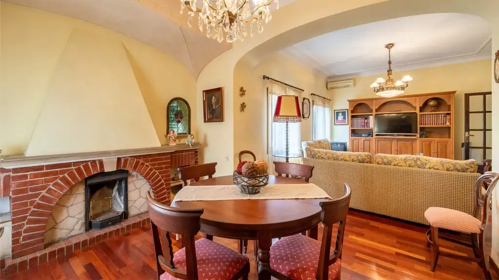 Dining room of Houses for sale in  Palma de Mallorca  with Air Conditioner, Private garden and Terrace