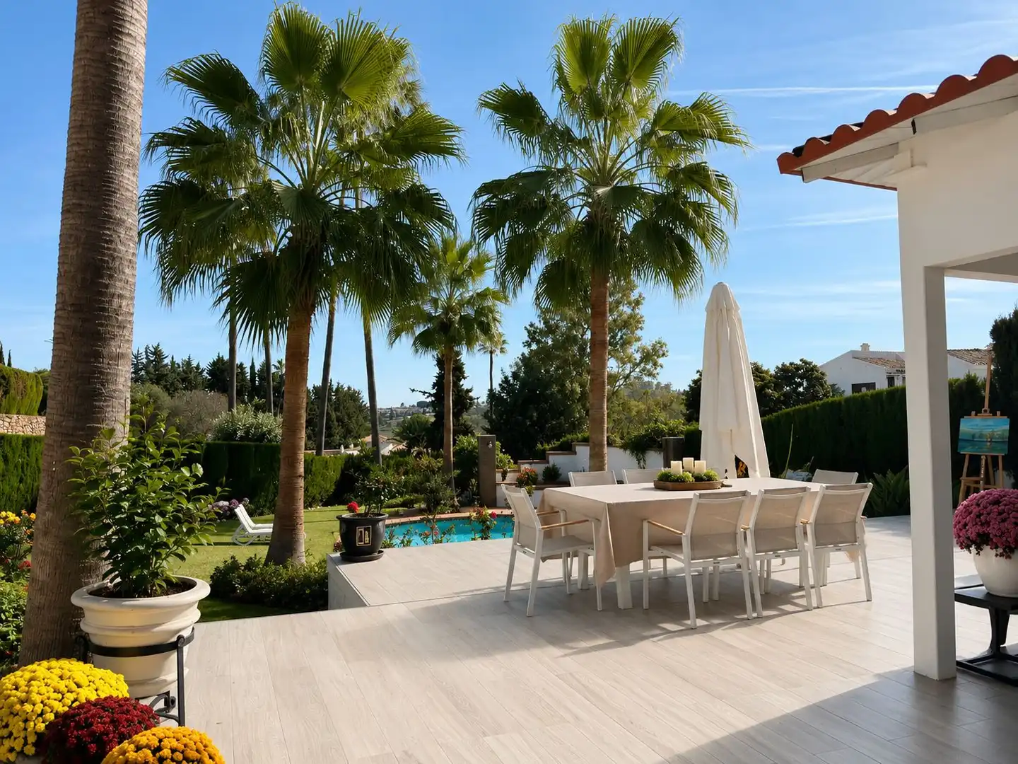 Terrace of Houses for rent in Benahavís  with Air Conditioner, Private garden and Terrace