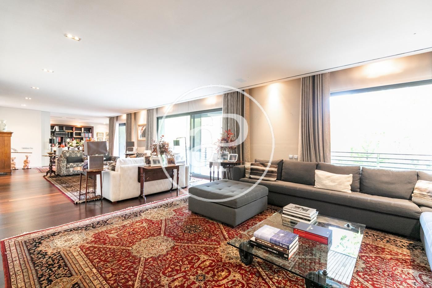 Living room of Flat for sale in  Barcelona Capital  with Air Conditioner, Heating and Private garden