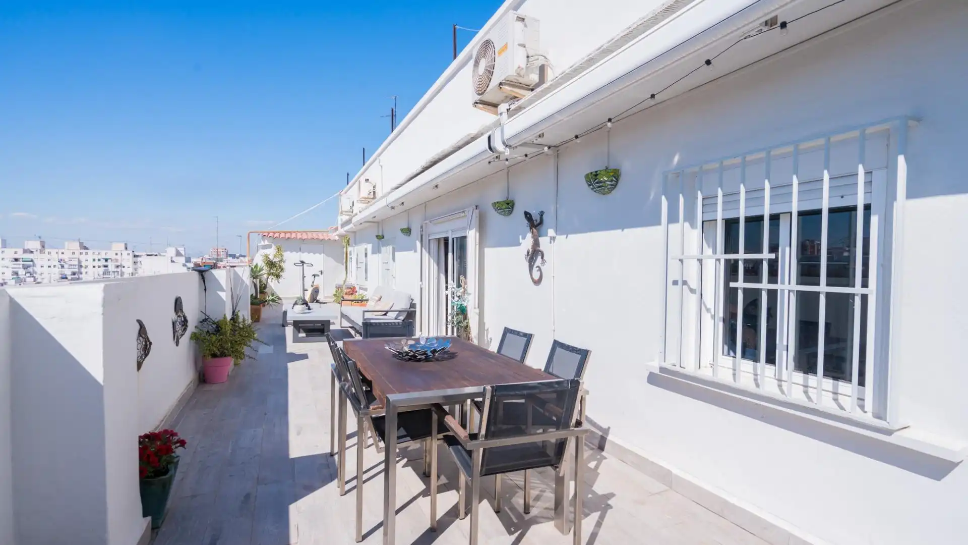 Terraza de Ático en venta en  Valencia Capital con Aire acondicionado, Parquet y Terraza