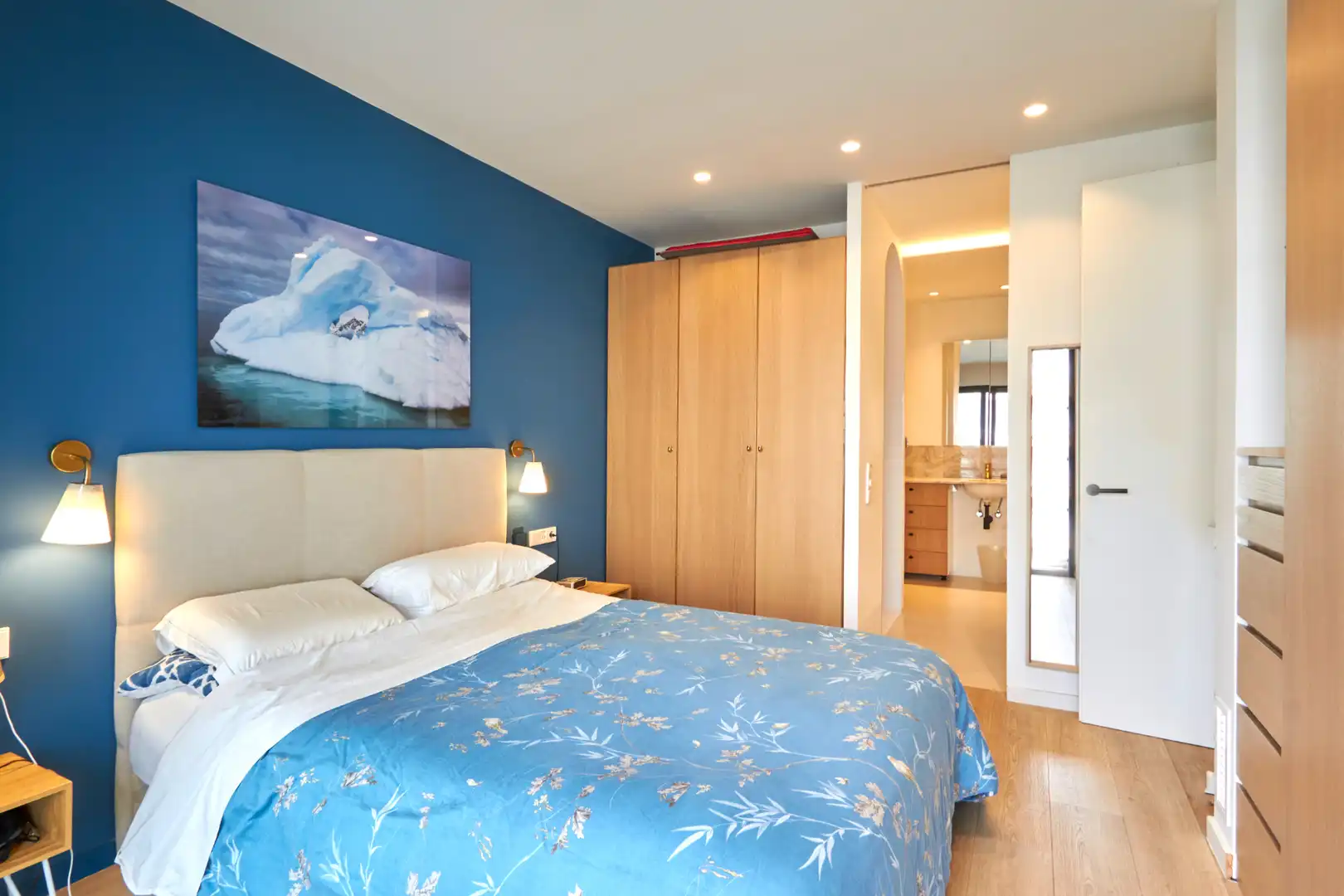 Schlafzimmer von Wohnung zum Verkauf in Barcelona mit Klimaanlage, Heizung und Parkett