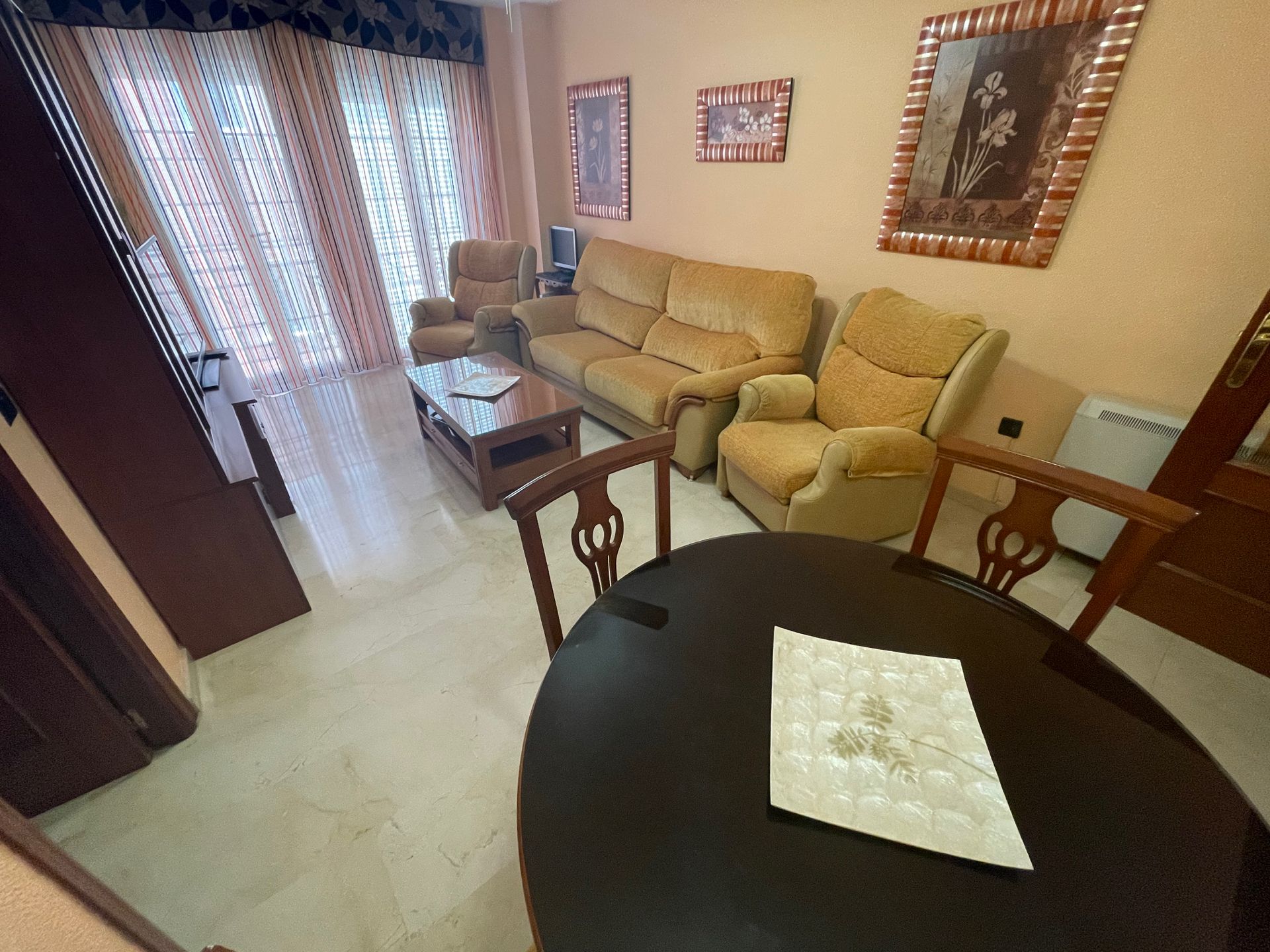 Living room of Flat for sale in  Jaén Capital  with Heating, Furnished and Community pool