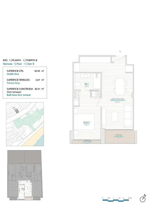Appartement compact avec terrasse à vendre à Centro Urbano, imagen 7