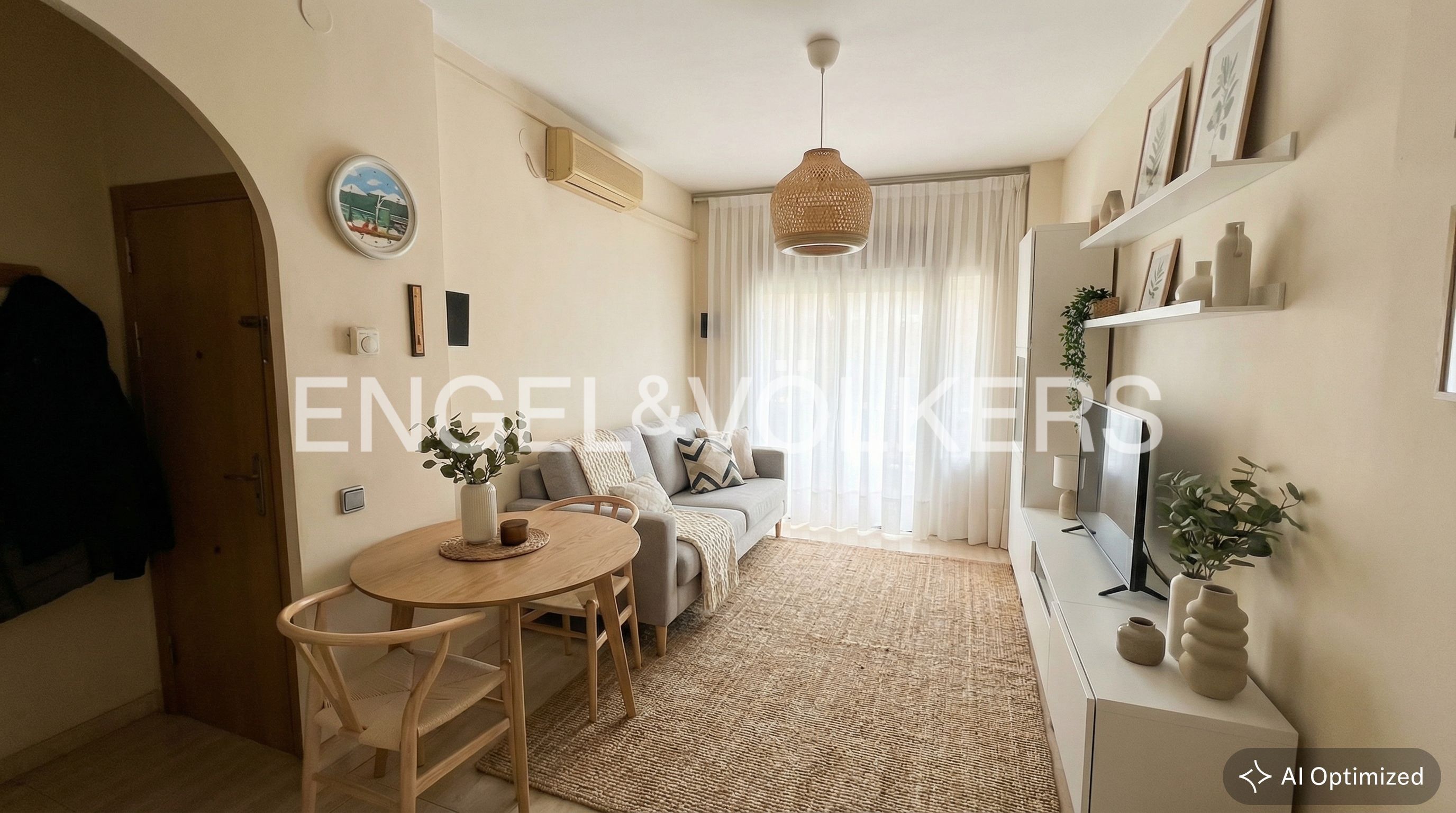 Sala d'estar de Apartament en venda en  Barcelona Capital amb Calefacció, Terrassa i Traster