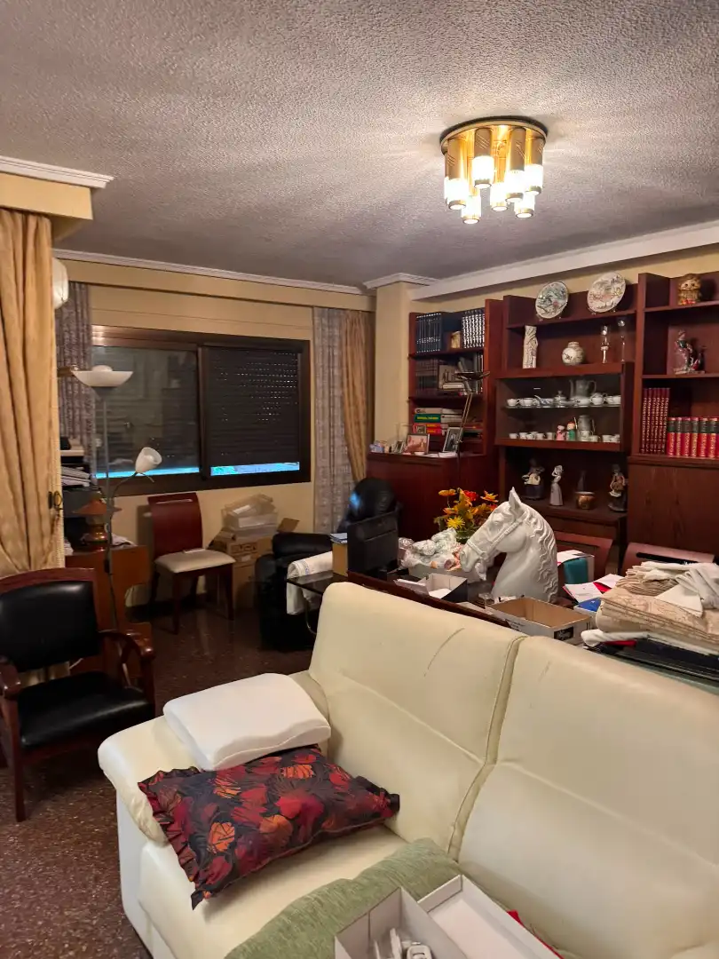 Living room of Flat for sale in Valencia  with Air Conditioner, Terrace and Balcony