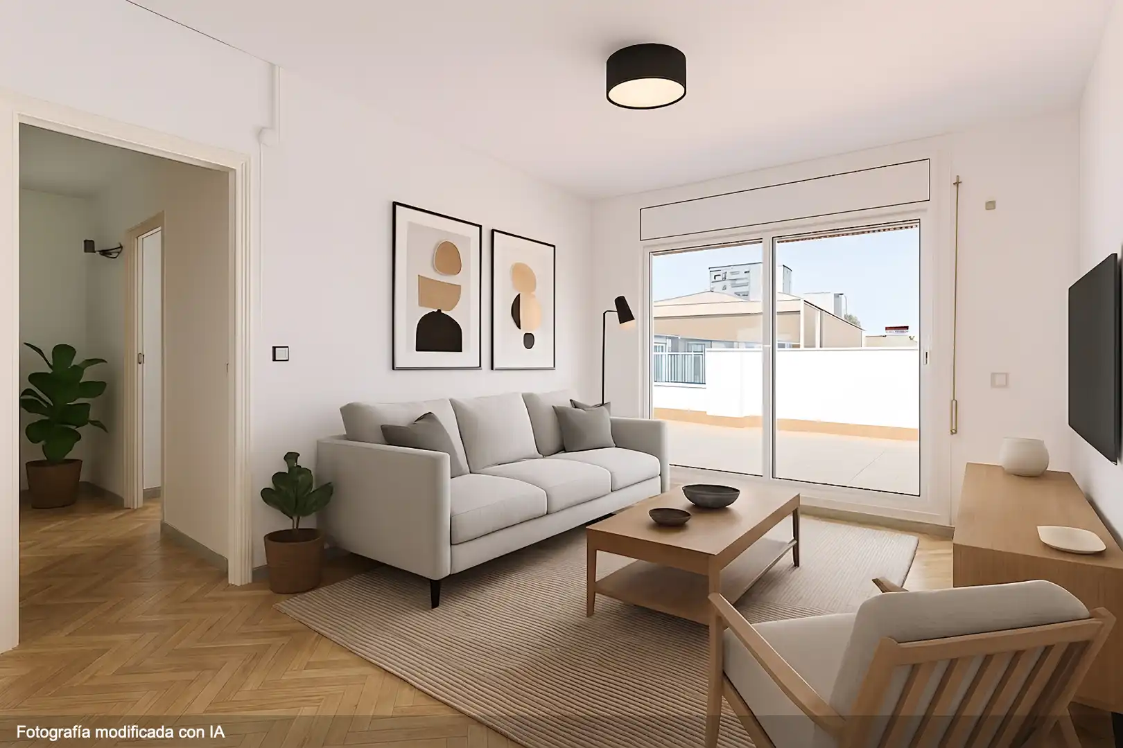 Living room of Flat for sale in Sant Boi de Llobregat  with Heating, Terrace and Balcony