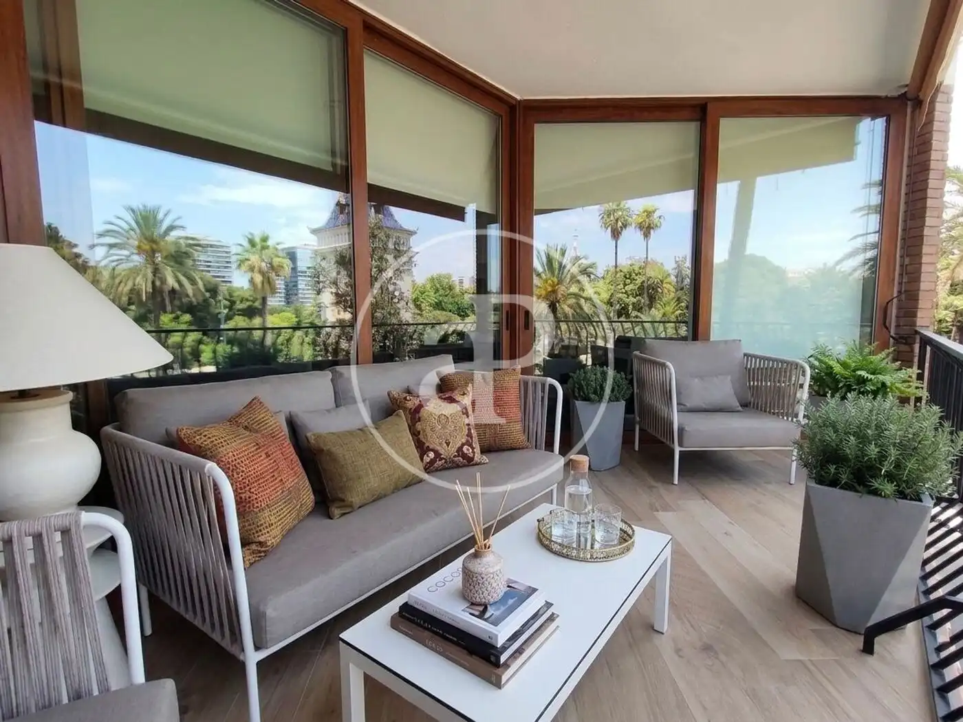 Terrace of Flat for rent in Valencia  with Heating, Furnished and Balcony