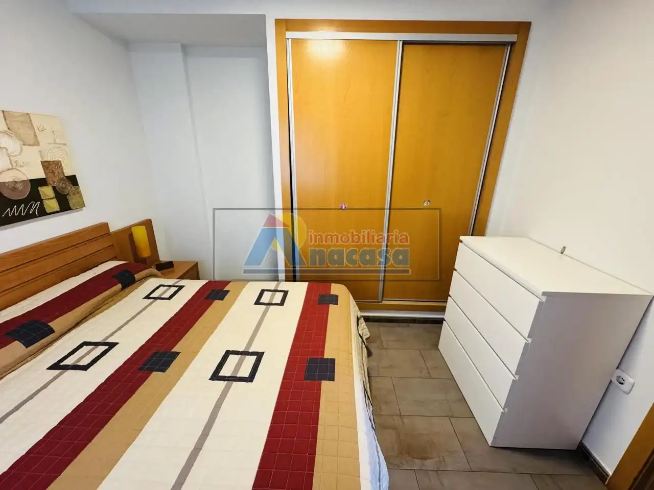 Bedroom of Flat for sale in Oliva  with Air Conditioner, Terrace and Furnished
