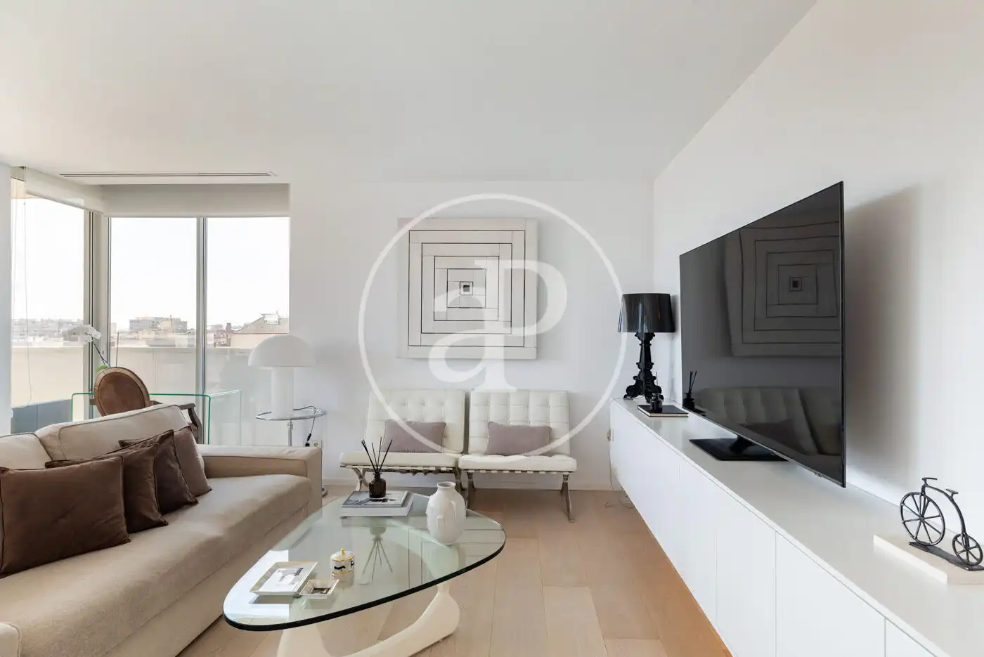 Sala de estar de Piso en venta en Barcelona con Aire acondicionado, Calefacción y Terraza