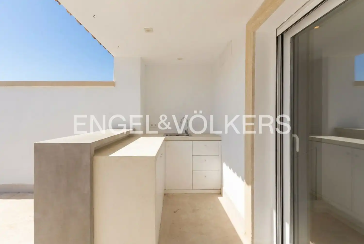 Terrasse von Wohnung zum Verkauf in Jávea / Xàbia mit Klimaanlage, Heizung und Schwimmbad