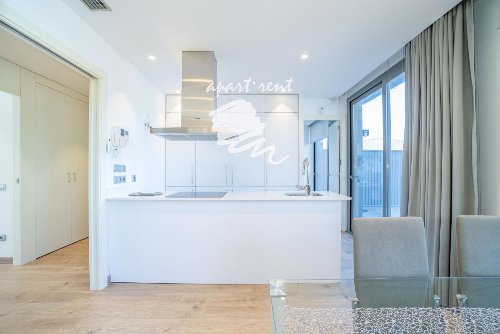 Kitchen of Flat for sale in Roses  with Air Conditioner, Heating and Private garden