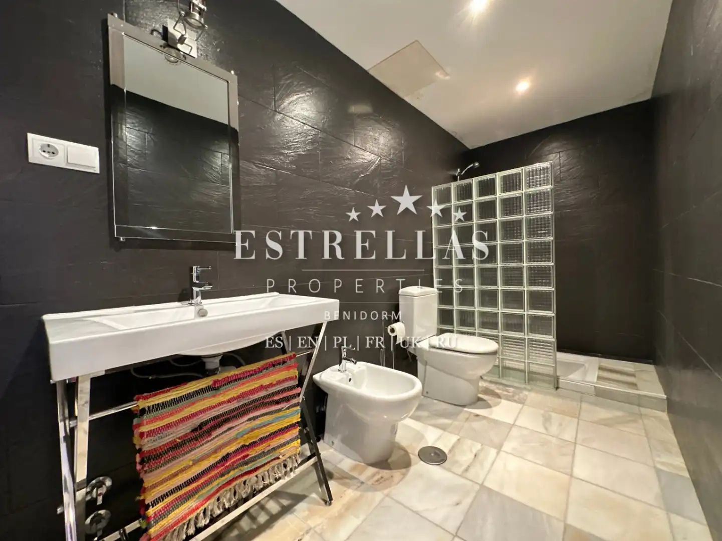 Baño de Casa o chalet en venta en Villajoyosa / La Vila Joiosa con Aire acondicionado, Jardín privado y Terraza